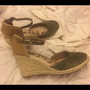Sam Edelman Olive suede espadrilles. Worn once